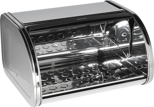 Brabantia Roll Top Bread Bin Кутия за хляб с капак Метал Сребриста 31.6x26.5x17.3см