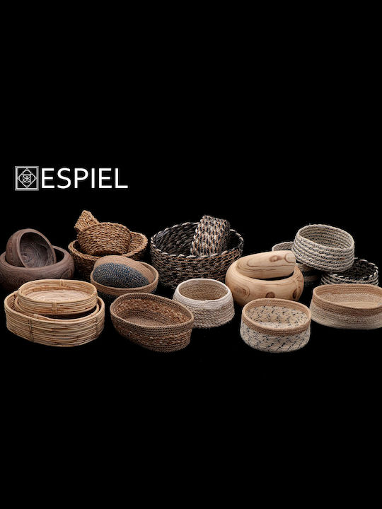 Espiel Bread Basket Wicker Gray 22x22x9cm