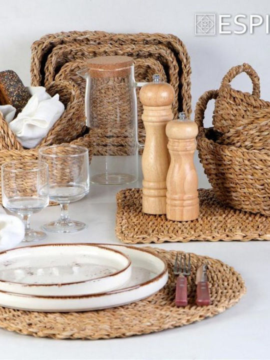 Espiel Bread Basket Wicker Brown 20x24x8cm