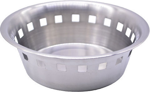 TnS Кошница за хляб Inox Сребристо 21x21см