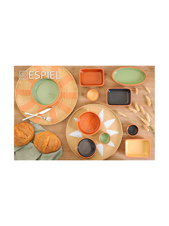 Espiel Serving Bowl Round Orange