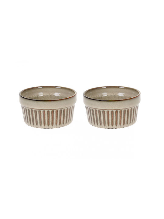 ArteLibre Rotund Vas de Gătit Rezistent la Căldură din Porțelan 9x9x5cm 1buc
