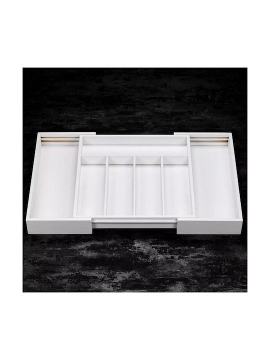 KING Hoff Drawer Cutlery Tray Opening Wooden 31x31x5cm White
