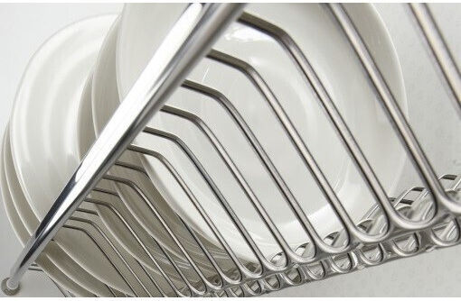 Lemi Поставка за Чинии за Шкаф Inox 100 см Сребрист