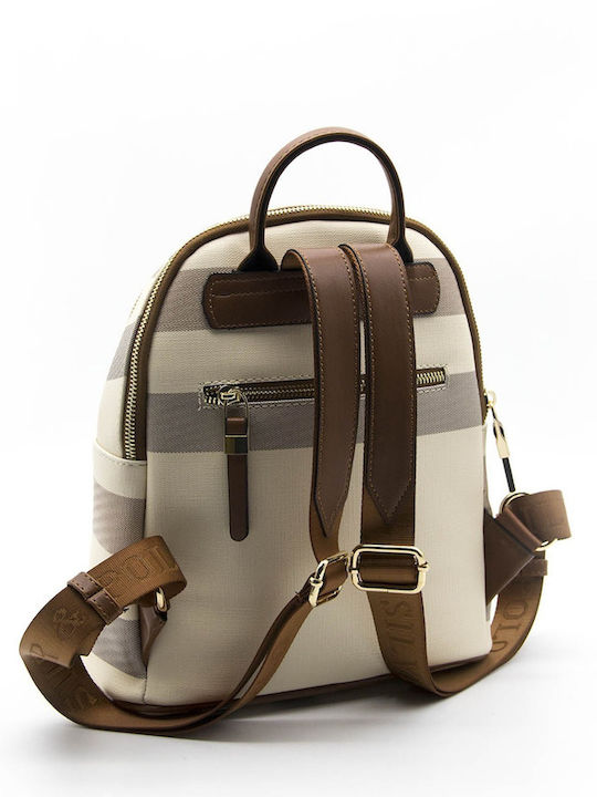 Silver & Polo Women's Bag Backpack Beige