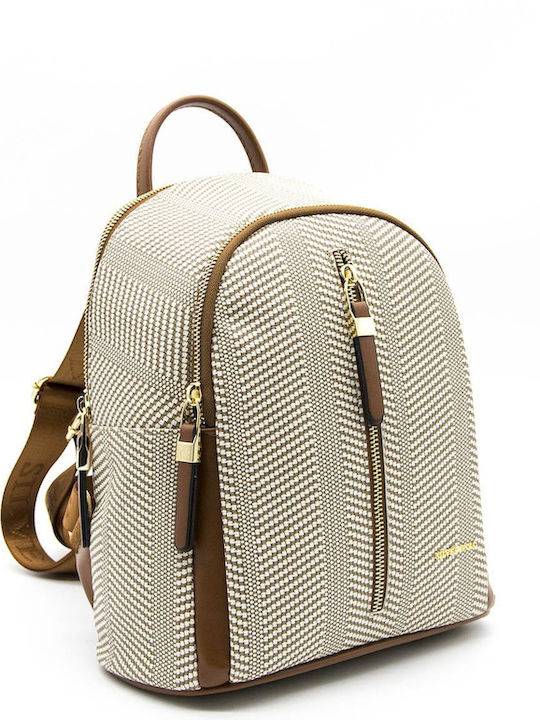 Silver & Polo Women's Bag Backpack Beige