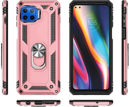 Erbord Back Cover Μεταλλικό Ροζ (Moto G 5G Plus)