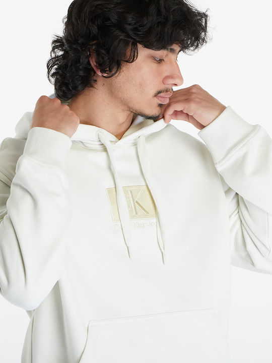 Calvin Klein Sweatshirt with Hood White