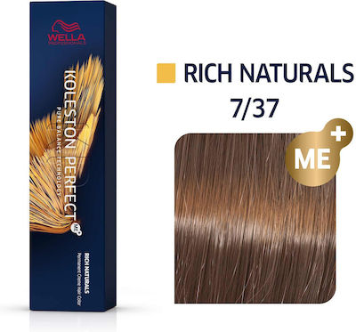 Wella Koleston Perfect Me+ Rich Naturals Боя за Коса 7/37 Блондинка Златисто кафяво 60мл