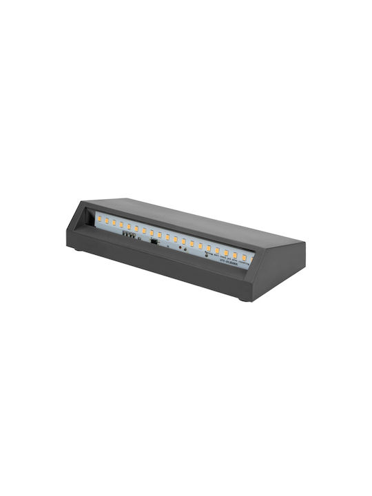 Adviti Wandmontierte Außenleuchte LED IP65 3W mit Natürliches Weiß Licht 16x3.3x7εκ.