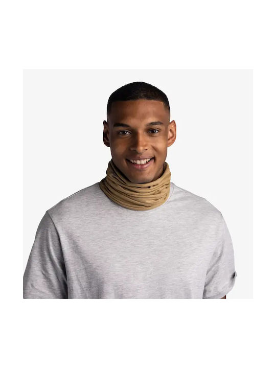 Buff Coolnet Uv+ Motorcycle Rider Neck Warmer made of Polyester Beige Color