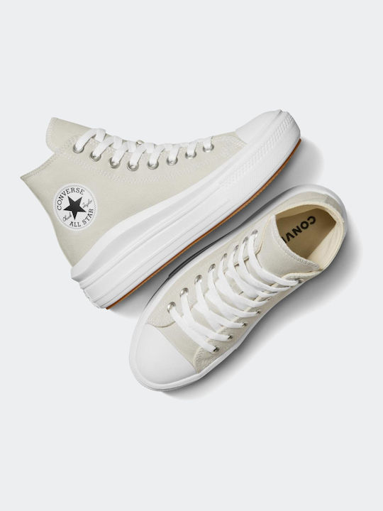 Converse Chuck Taylor All Star Femei Chunky Sneakers Fossilized / White / Black