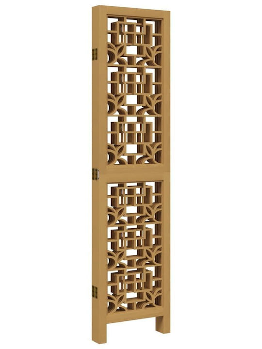 vidaXL Decorative Room Divider Wooden with 5 Panels 175x160cm