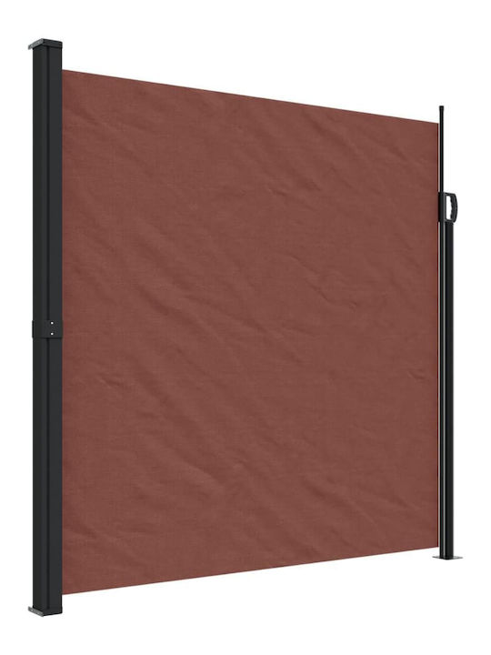 vidaXL Garden Sideway Sunshade Roller Brown 5x2cm