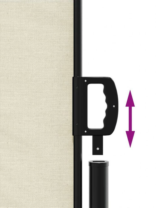 vidaXL Garden Sideway Sunshade Roller Beige 5x1cm