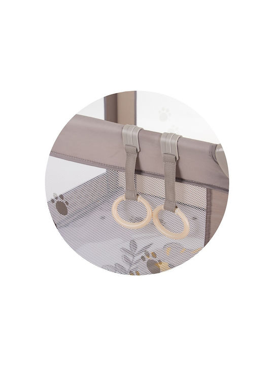 Chipolino Pop Up Παρκοκρέβατο Tiger Beige 100x100cm