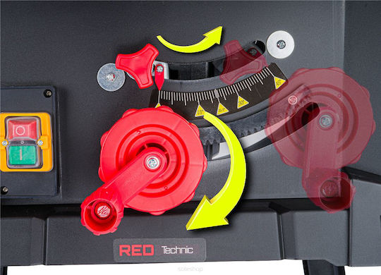 Red Technic Banc de tăiere cu Putere 2000W, Disc de tăiere cu Diametru 87mm & Viteză de tăiere 4800rpm