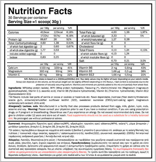 GoldTouch Nutrition Iso Touch 86% Protein Whey Gluten Free with Flavor Cookie Dough 908gr