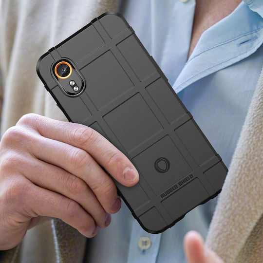 Umschlag Rückseite Silikon Schwarz (Samsung Galaxy Xcover 7)