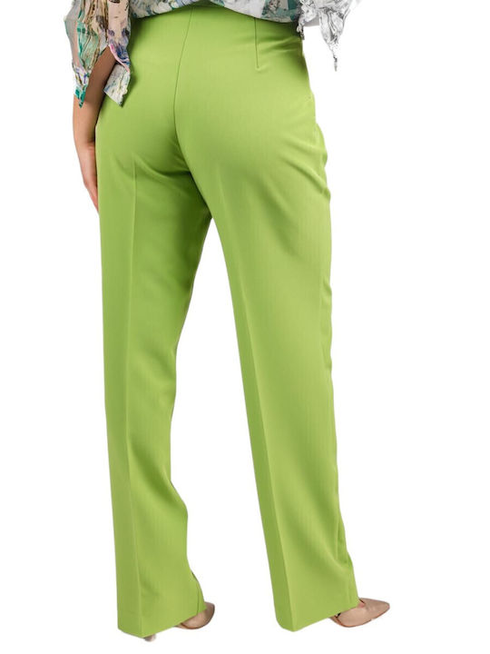 Pantaloni de damă Vagias 496-10 Verde Varză verde