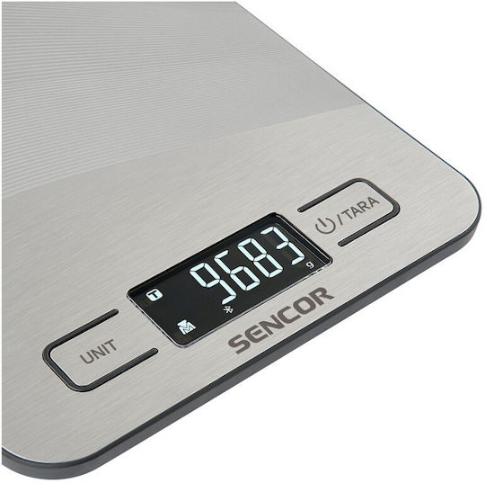 Sencor Digital Kitchen Scale 1gr/10kg Silver