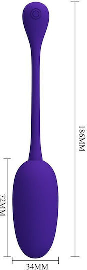 Pretty Love Knucker Purple Rechargeable Vibrating Egg