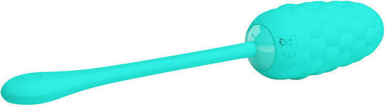Pretty Love Vibrating Egg Aqua Green Rechargeable Marine Texture