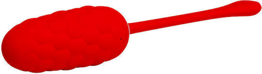 Pretty Love Vibrating Egg Red Rechargeable Marine Texture