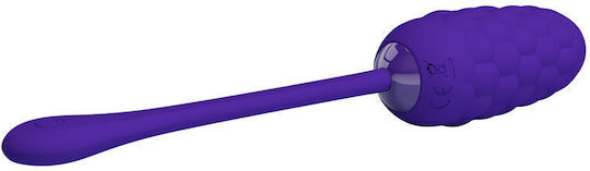 Pretty Love Vibro-Ei lila wiederaufladbar Marine Textur
