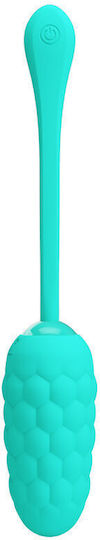 Pretty Love Vibrating Egg Aqua Green Rechargeable Marine Texture