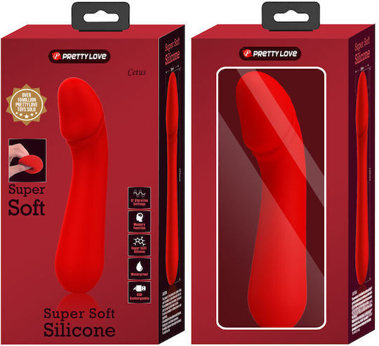 Pretty Love Cetus Rechargeable Vibrator Red