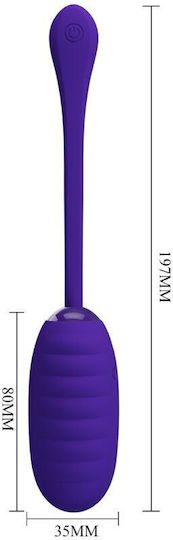 Pretty Love Kirk Rechargeable Vibrating Egg Purple