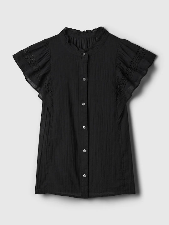 GAP Women's Short Sleeve Shirt Black