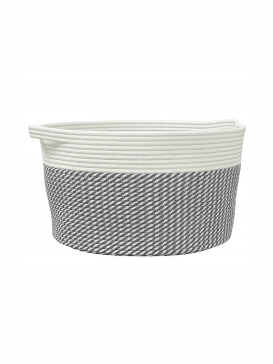 vidaXL Καλάθι Αποθήκευσης Υφασμάτινο Γκρι 40x40x25cm