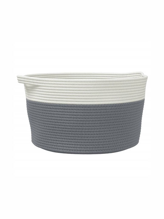 vidaXL Καλάθι Αποθήκευσης Υφασμάτινο Γκρι 40x40x25cm