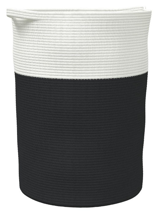 vidaXL Καλάθι Αποθήκευσης Υφασμάτινο Μαύρο 49x49x65cm vidaXL Καλάθι Αποθήκευσης Υφασμάτινο Μαύρο 49x49x65cm