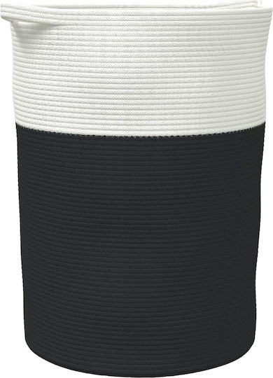 vidaXL Aufbewahrungskorb Stoff Schwarz 49x49x65cm 1Stück