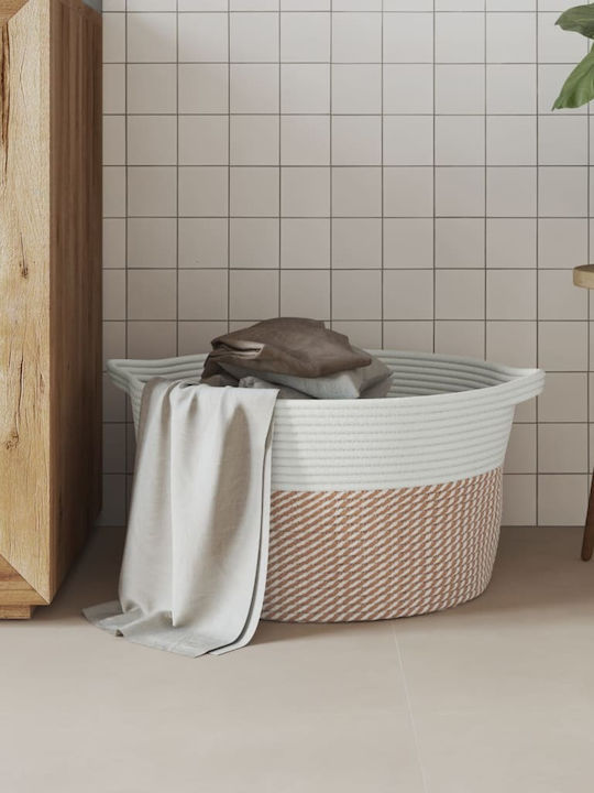 vidaXL Καλάθι Αποθήκευσης Υφασμάτινο Καφέ 40x40x25cm