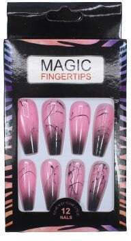 Magic Fingertips Set 12 Tips Unghii False în Culoarea Bej