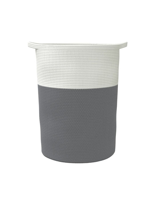 vidaXL Aufbewahrungskorb Stoff Gray 49x49x65cm 1Stück