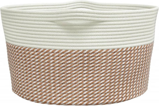 vidaXL Storage Basket Fabric Brown 40x40x25cm 1pcs