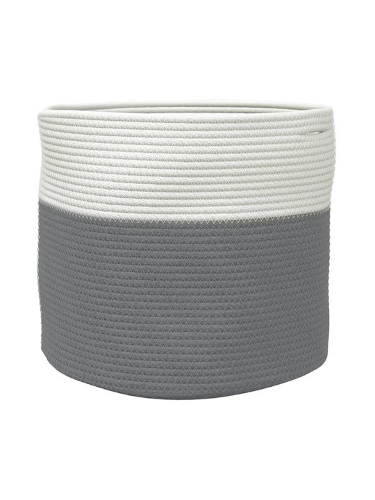 vidaXL Καλάθι Αποθήκευσης Υφασμάτινο Γκρι 40x40x35cm