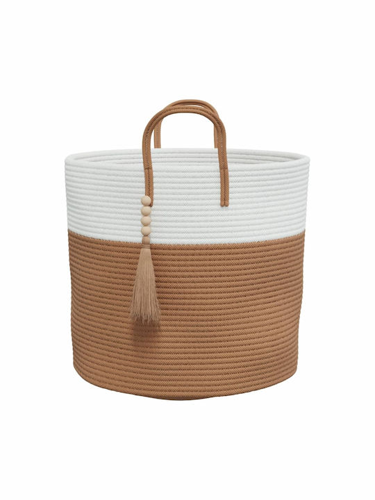 vidaXL Καλάθι Αποθήκευσης Υφασμάτινο Καφέ 40x40x35cm