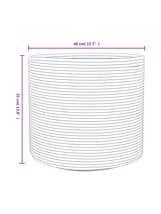 vidaXL Storage Basket Fabric Brown 40x40x35cm 1pcs