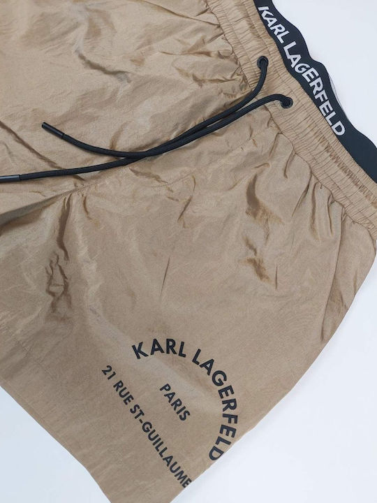 Karl Lagerfeld Herren Badebekleidung Shorts Gold