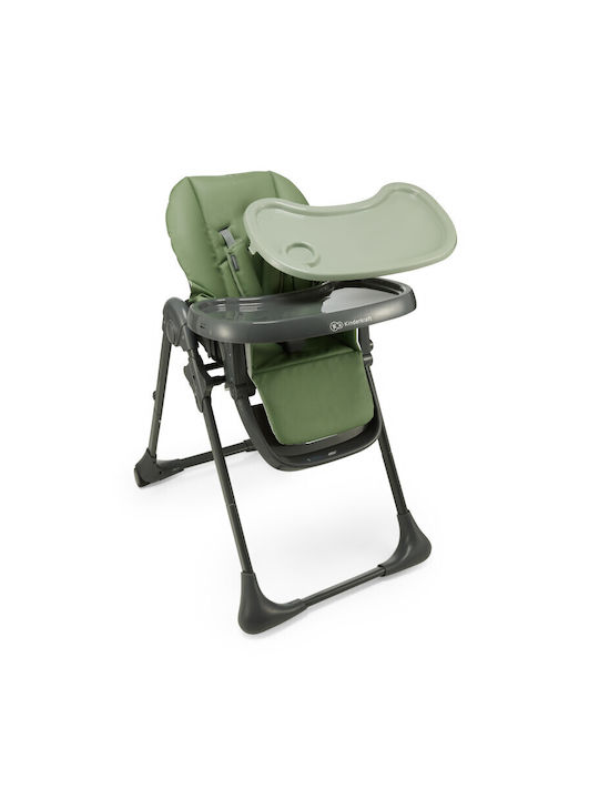 Kinderkraft Tummie Foldable Baby Highchair 2 in 1 With Adjustable Height Green
