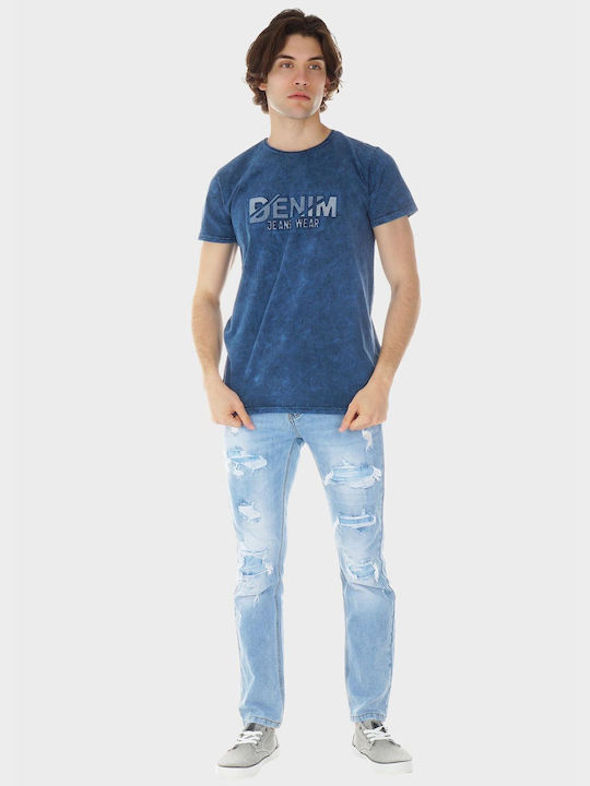 G Secret Herren T-Shirt Kurzarm BLUE