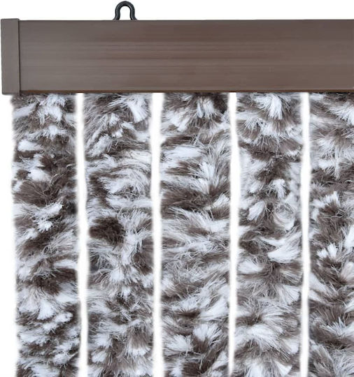 vidaXL Türvorhang Braun 100x200cm 377373