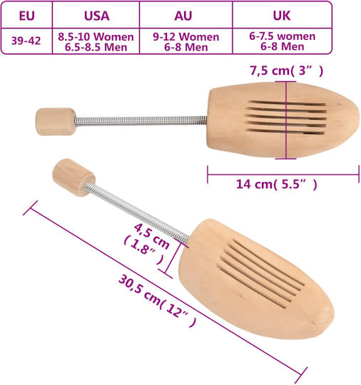 vidaXL Schuhformer für Lederschuhe