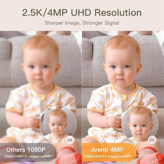Arenti IN1Q IP Cameră de Supraveghere Wi-Fi Full HD+ 4MP cu Comunicare Bidirecțională